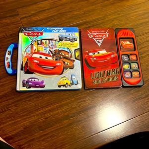 2 interactive/talking Disney Cars books